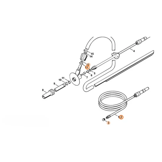 Stihl  Zestaw do czyszczenia rur 20 m 4925 500 8001